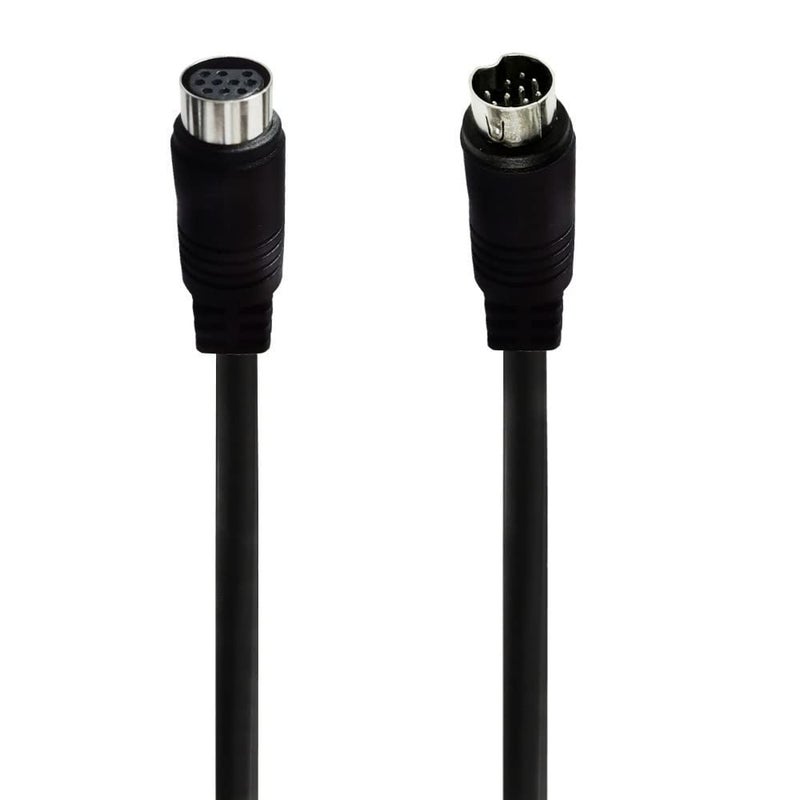 Seadream 10-Pin Mini DIN Male to Female S-Video Cable, Compatible with TV, Monitor, Projector (5FT) - Image 1
